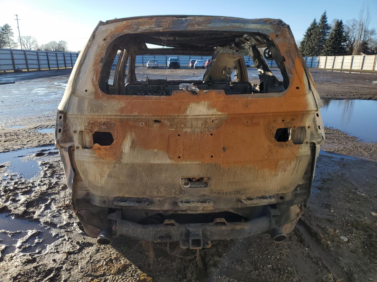 2014 Dodge Durango VIN 1C4RDJEG3EC537281 Copart auction photo, burn / missing/altered vin damage thumbnail 6