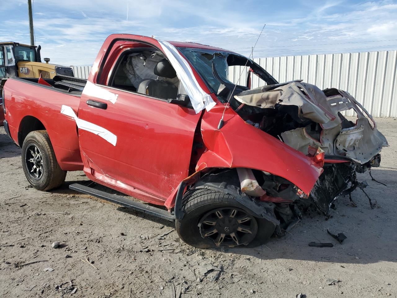 2017 RAM 1500 VIN 3C6JR6AG0HG695930 Copart auction photo, burn / front end damage thumbnail 4