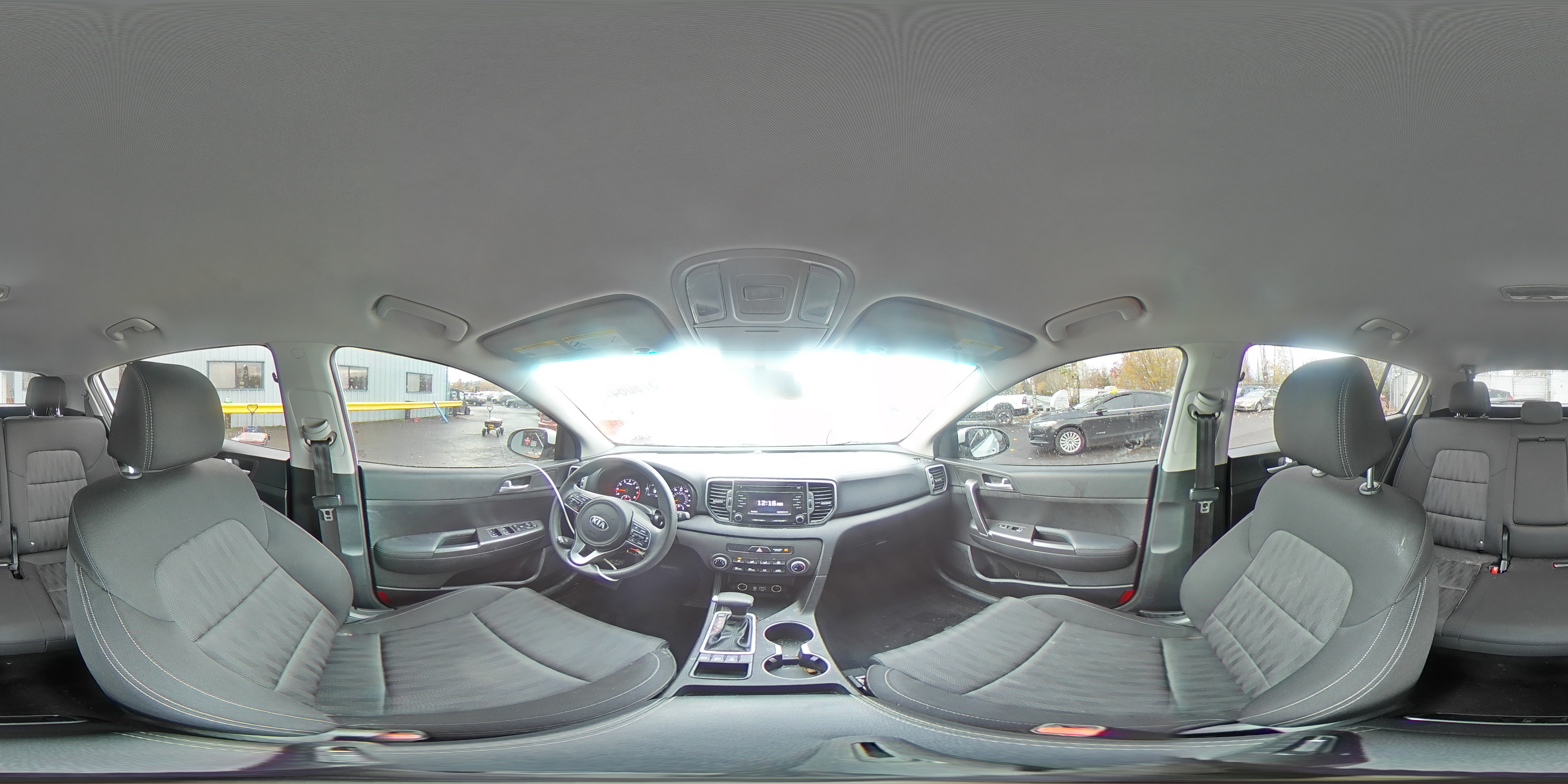 2019 KIA Sportage VIN KNDPMCAC6K7517004 Copart auction photo, vandalism damage thumbnail 13