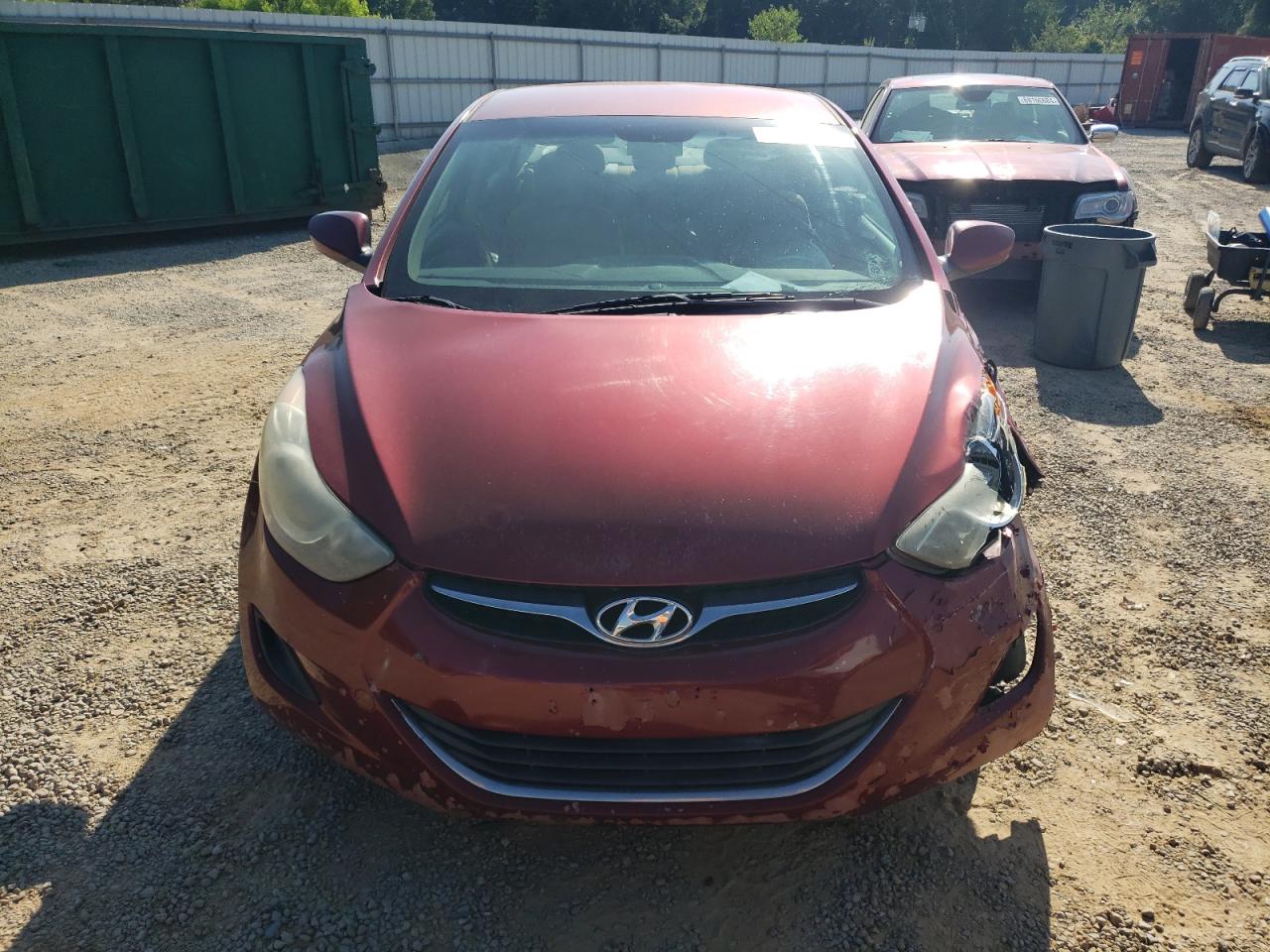 2013 Hyundai Elantra VIN 5NPDH4AE4DH385969 Copart auction photo, front end / minor dent/scratches damage thumbnail 5