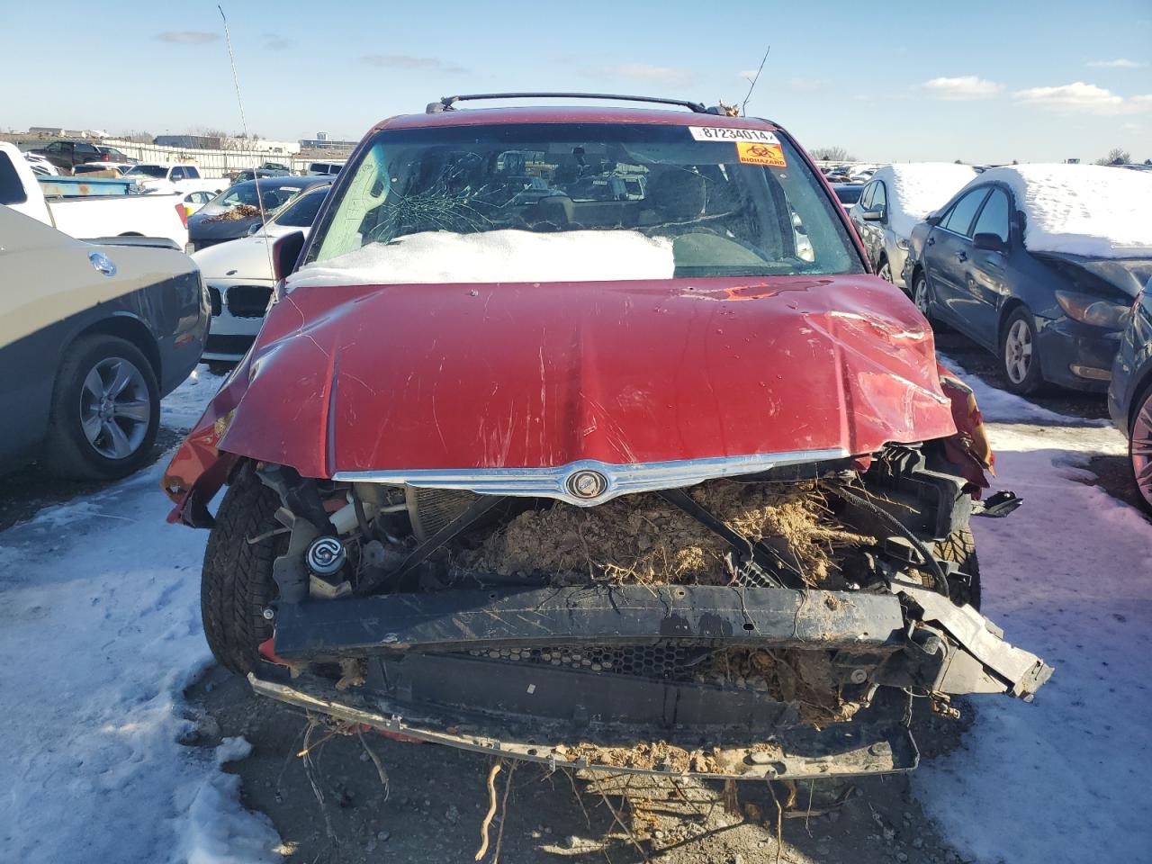 2008 Chrysler Town & Country VIN 2A8HR54P28R639357 Copart auction photo, all over / front end damage thumbnail 5