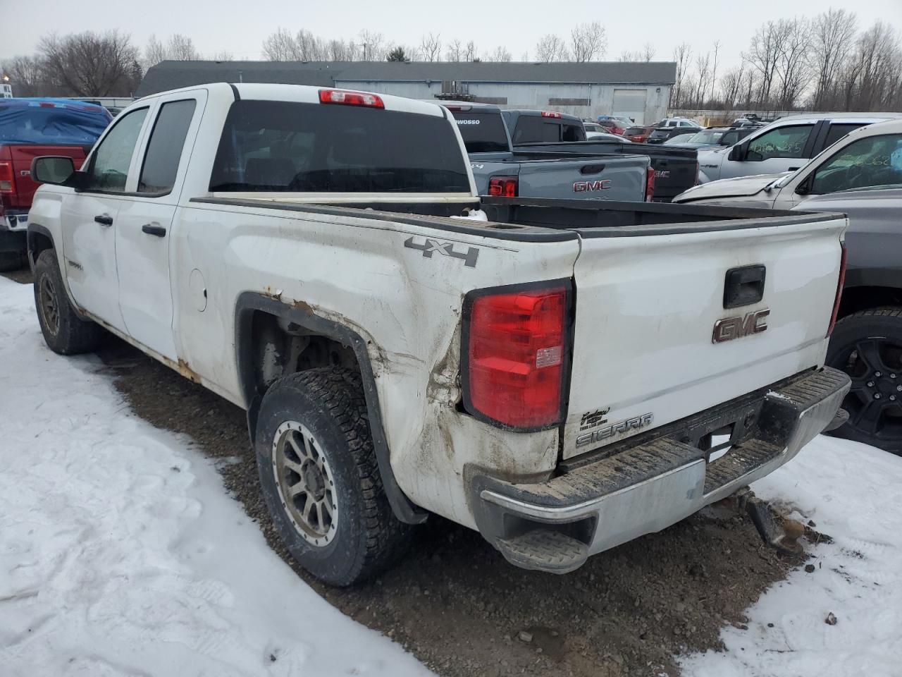 2015 GMC Sierra VIN 1GTV2TEC8FZ214291 Copart auction photo, rear end / front end damage thumbnail 2