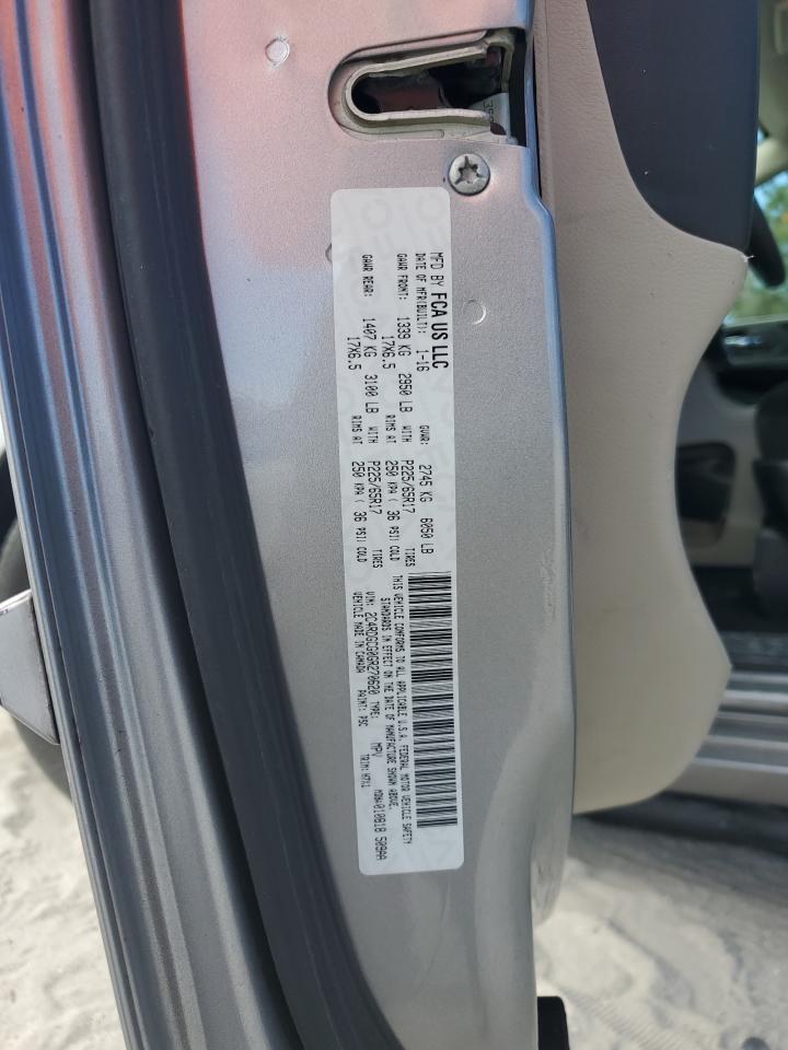 2016 Dodge Caravan VIN 2C4RDGCG0GR270620 Copart auction photo, minor dent/scratches damage thumbnail 13