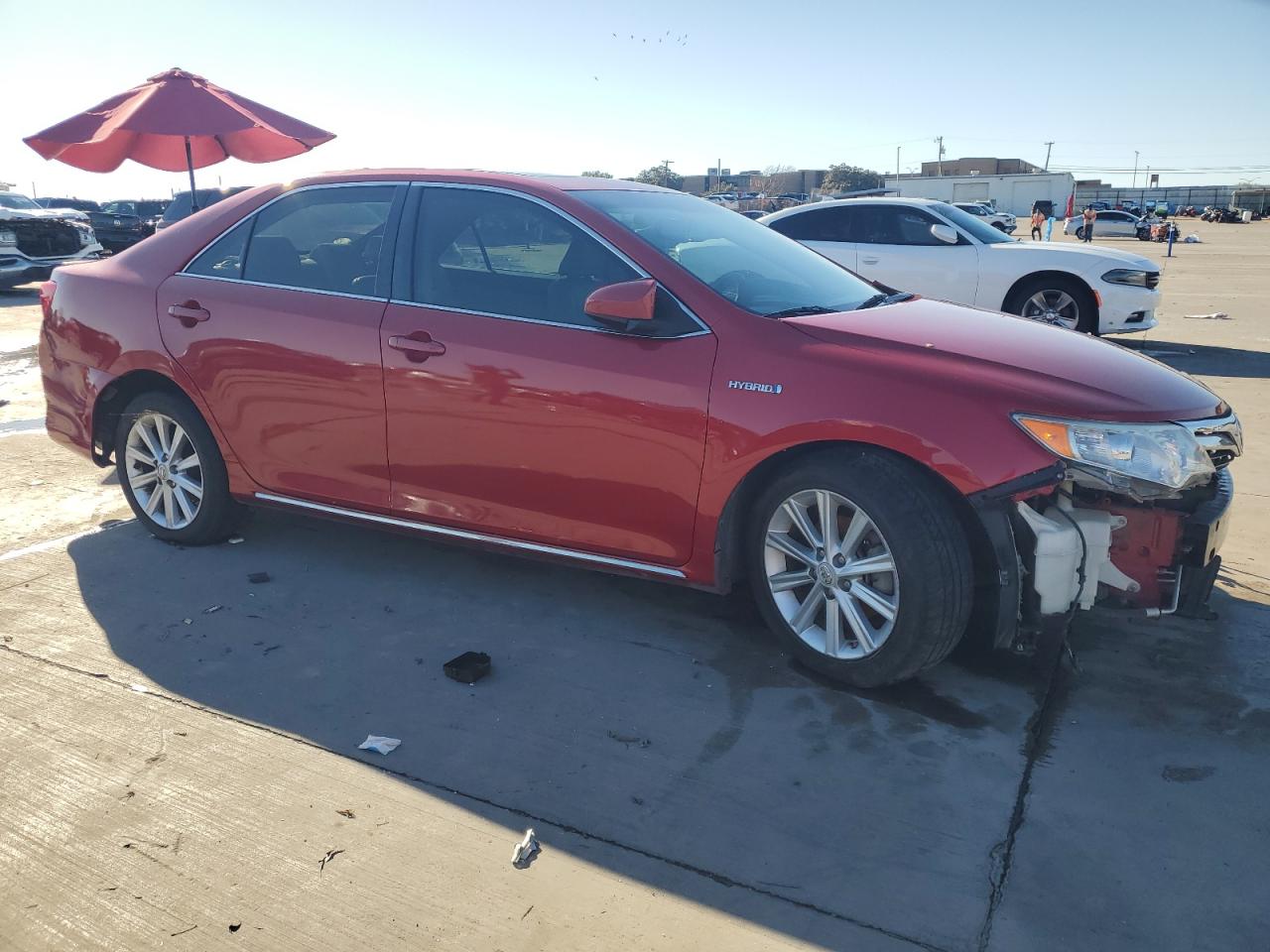2013 Toyota Camry VIN 4T1BD1FK4DU066508 Copart auction photo, front end / damage history damage thumbnail 4