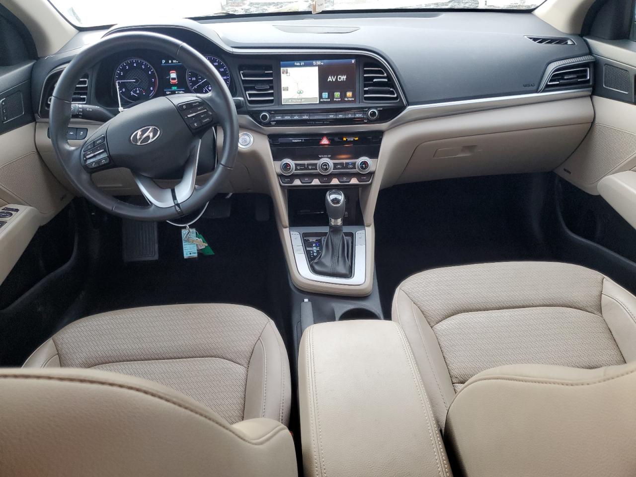 2020 Hyundai Elantra VIN 5NPD84LF5LH502186 Copart auction photo, front end damage thumbnail 8