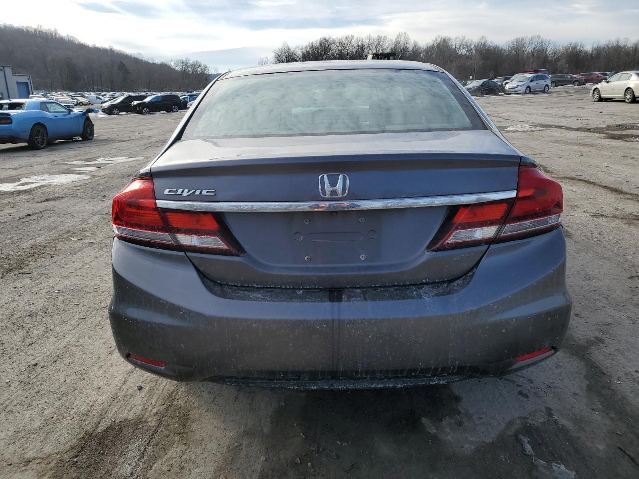 2014 Honda Civic VIN 2HGFB2F56EH503393 Copart auction photo, undercarriage / front end damage thumbnail 6