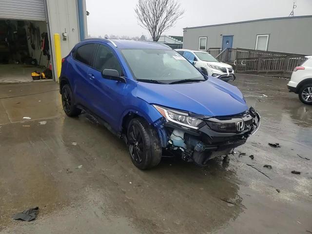 2021 Honda HR-V VIN 3CZRU6H18MM746236 Copart auction photo, front end / side damage thumbnail 11