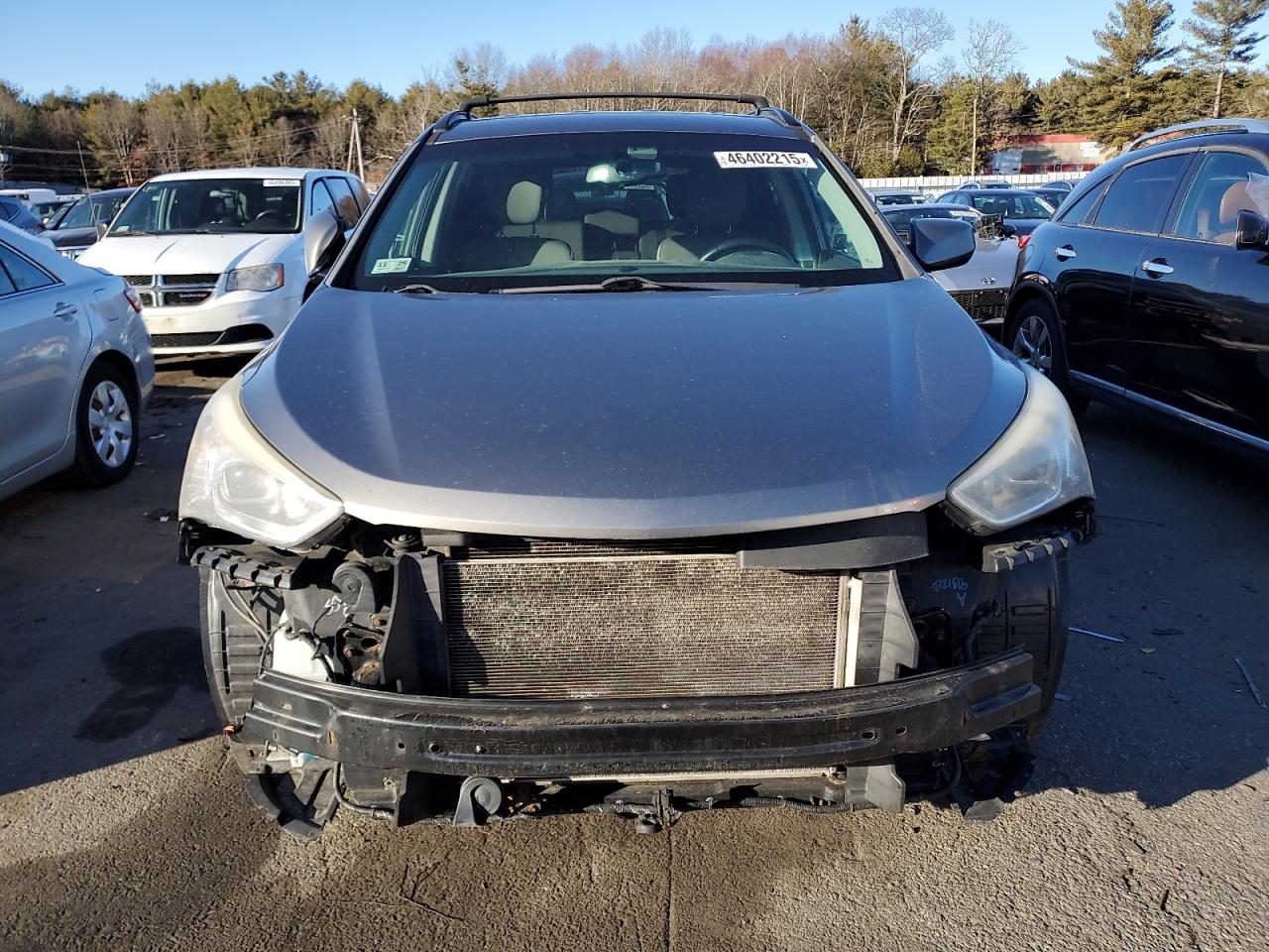 2013 Hyundai Santa Fe VIN 5XYZUDLB2DG020962 Copart auction photo, mechanical / front end damage thumbnail 5