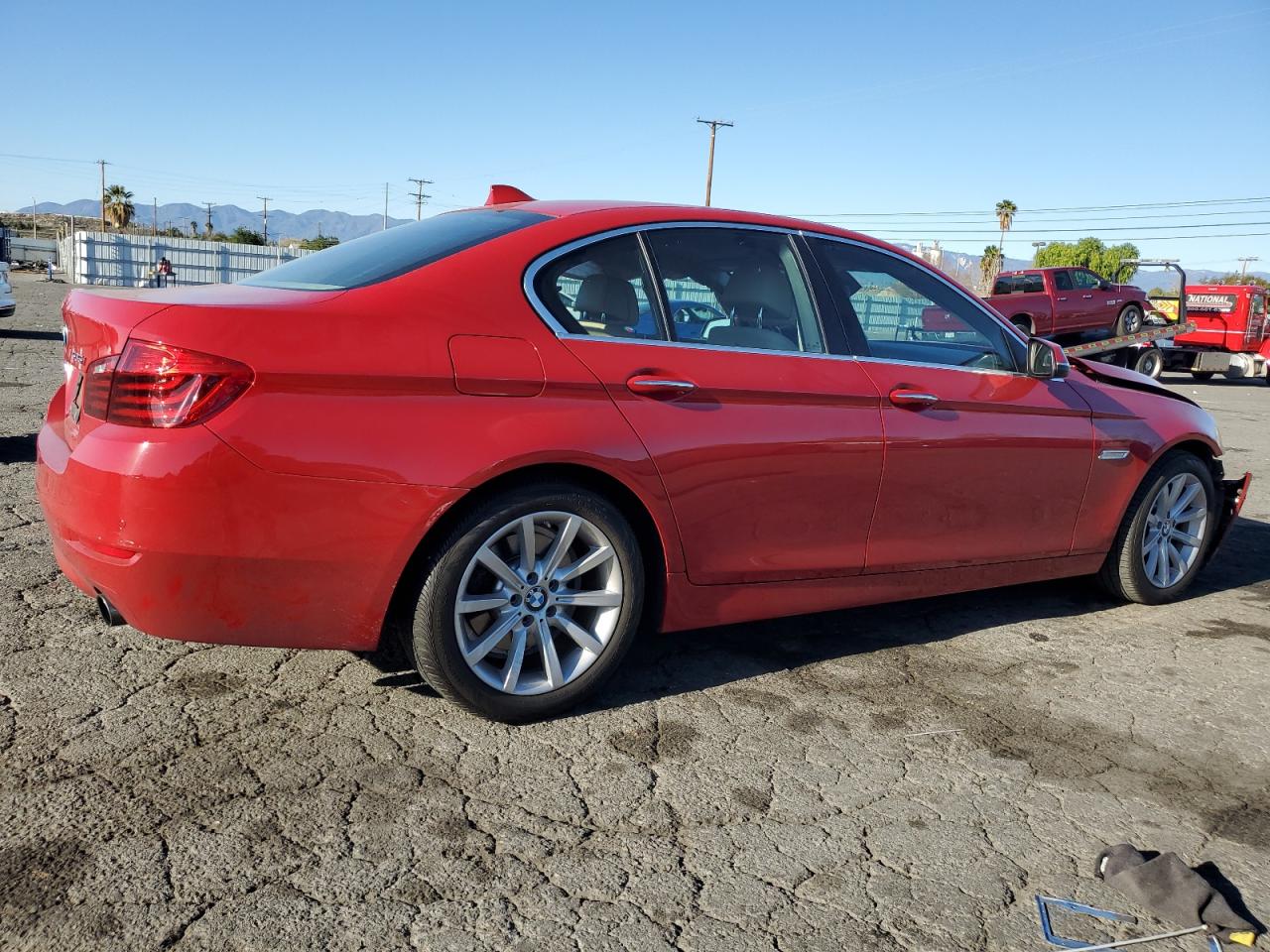 2014 BMW 5er VIN WBA5B3C5XED535908 Copart auction photo, front end damage thumbnail 3