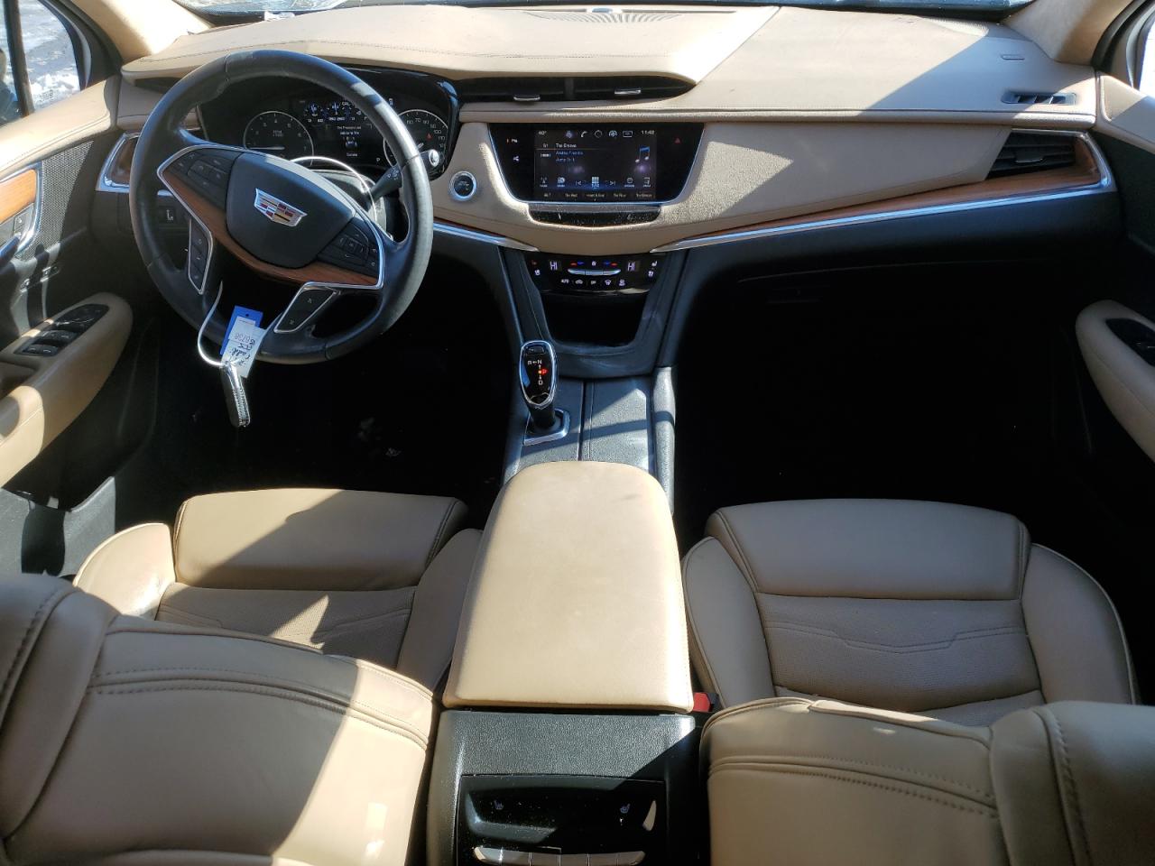2017 Cadillac XT5 VIN 1GYKNFRS5HZ183849 Copart auction photo, front end / side damage thumbnail 8