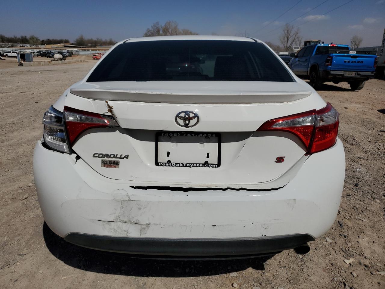 2015 Toyota Corolla VIN 5YFBURHE0FP311895 Copart auction photo, rear end / minor dent/scratches damage thumbnail 6