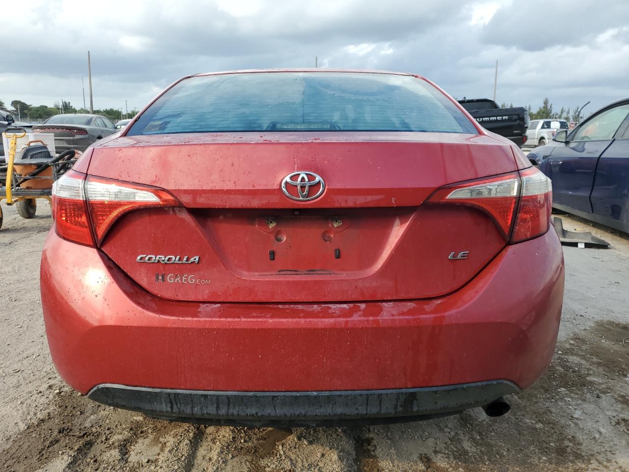 2015 Toyota Corolla VIN 2T1BURHE5FC408039 Copart auction photo, front end damage thumbnail 6