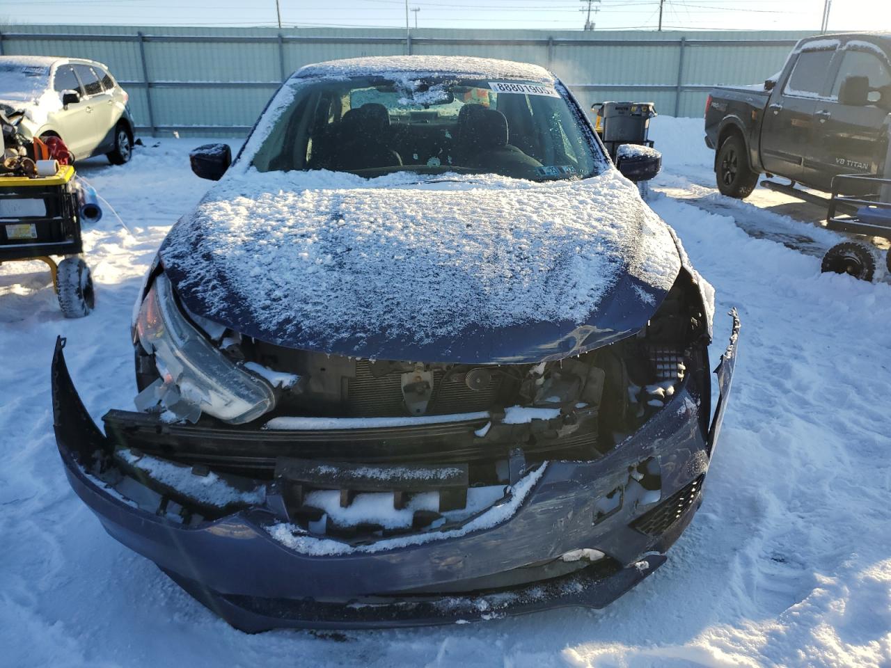 2018 Nissan Sentra VIN 3N1AB7AP2JY293123 Copart auction photo, front end damage thumbnail 5