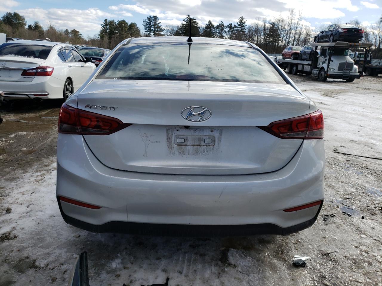 2020 Hyundai Accent VIN 3KPC24A61LE099599 Copart auction photo, front end / side damage thumbnail 6