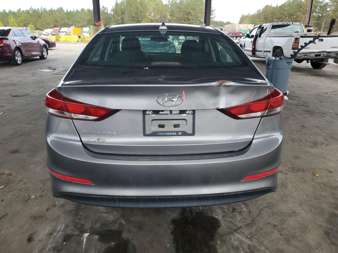 2018 Hyundai Elantra VIN 5NPD84LF0JH381886 Copart auction photo, front end damage thumbnail 6