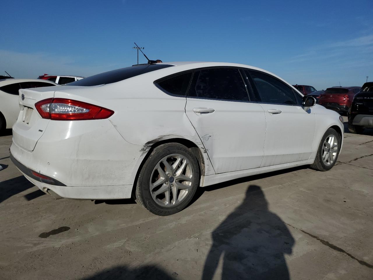 2016 Ford Fusion VIN 3FA6P0H73GR318394 Copart auction photo, side / hail damage thumbnail 3