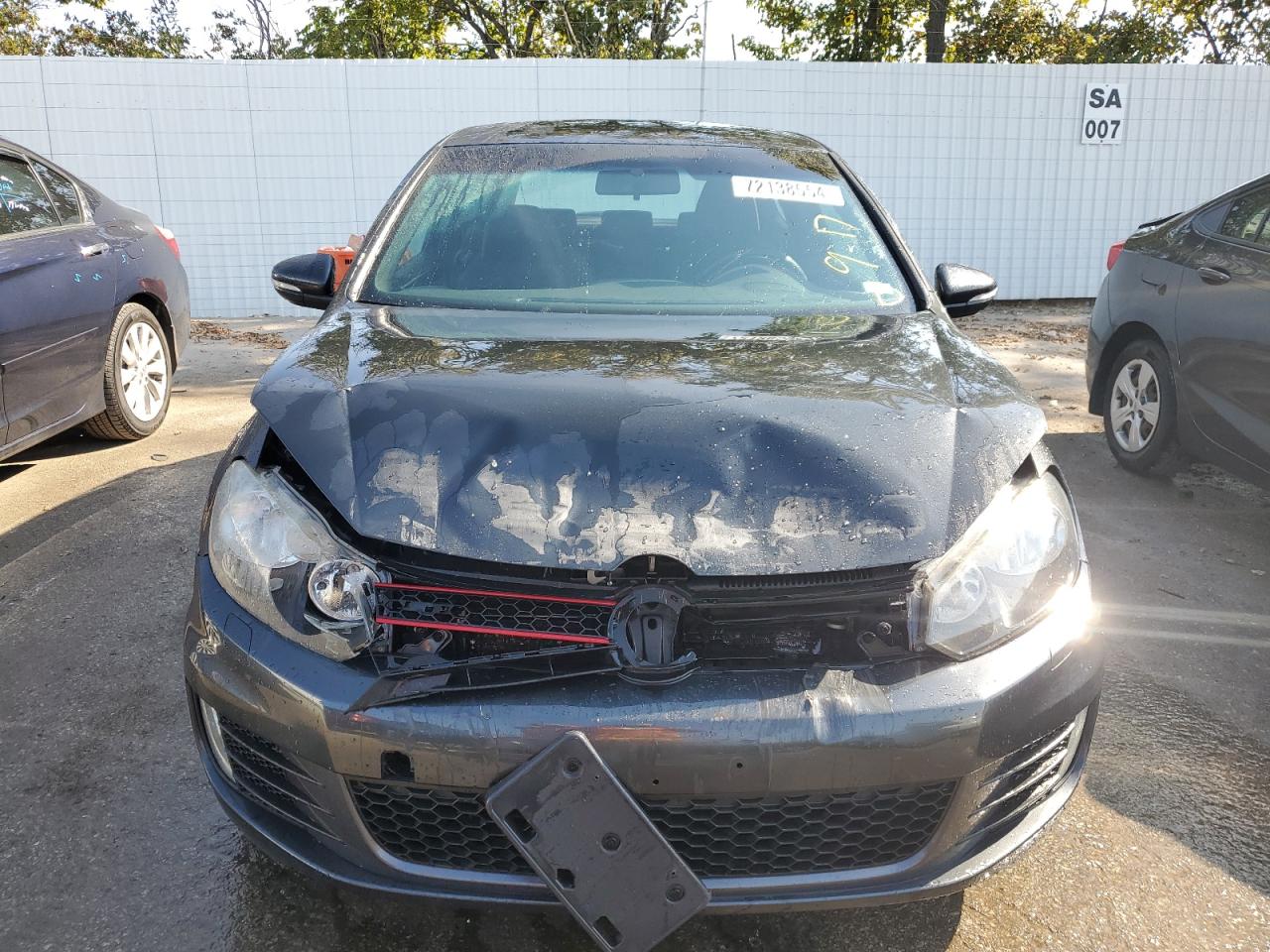 2010 Volkswagen GTI VIN WVWFV7AJ3AW272908 Copart auction photo, front end damage thumbnail 5