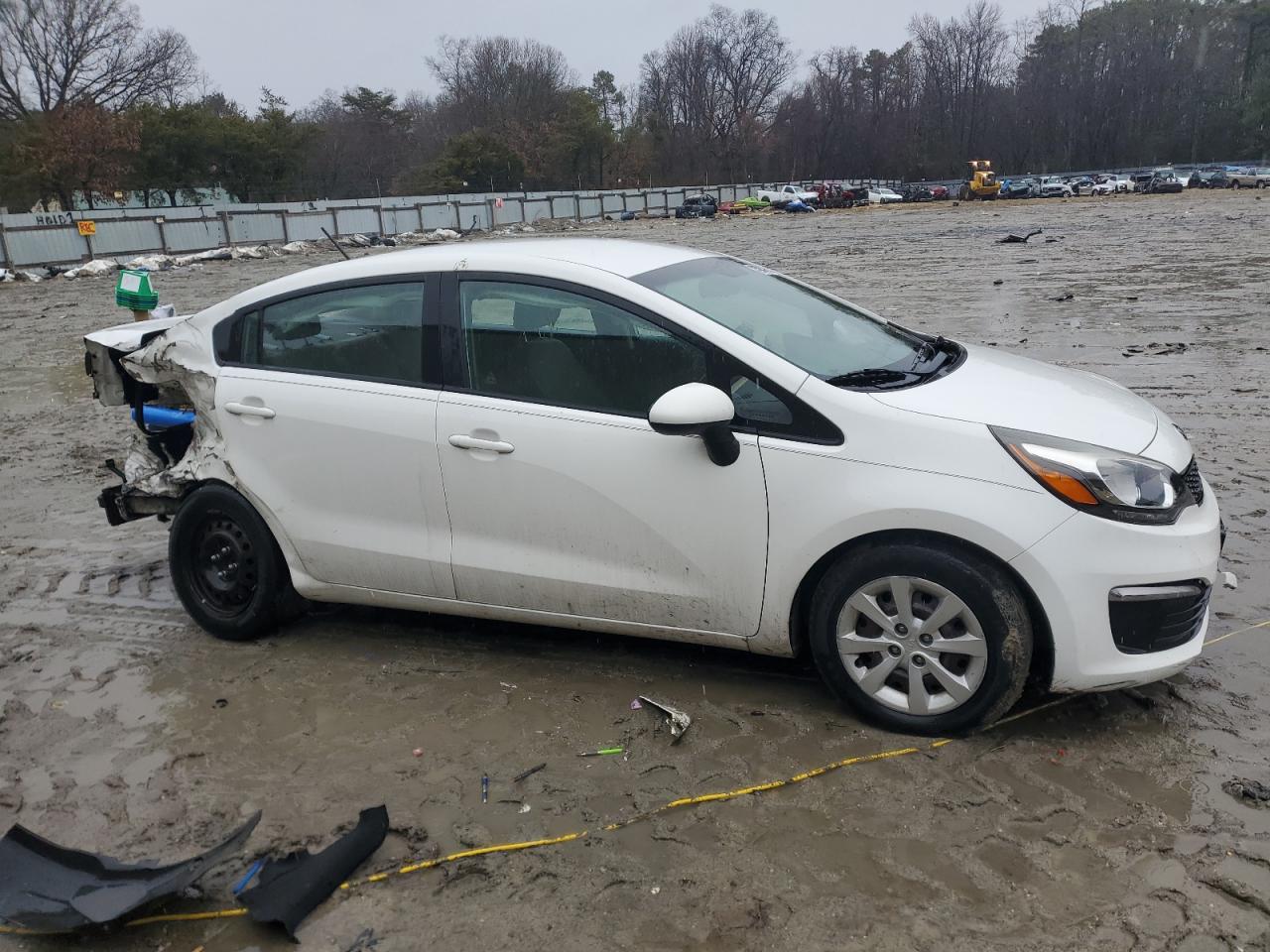 2016 KIA Rio VIN KNADM4A36G6646136 Copart auction photo, rear end damage thumbnail 4