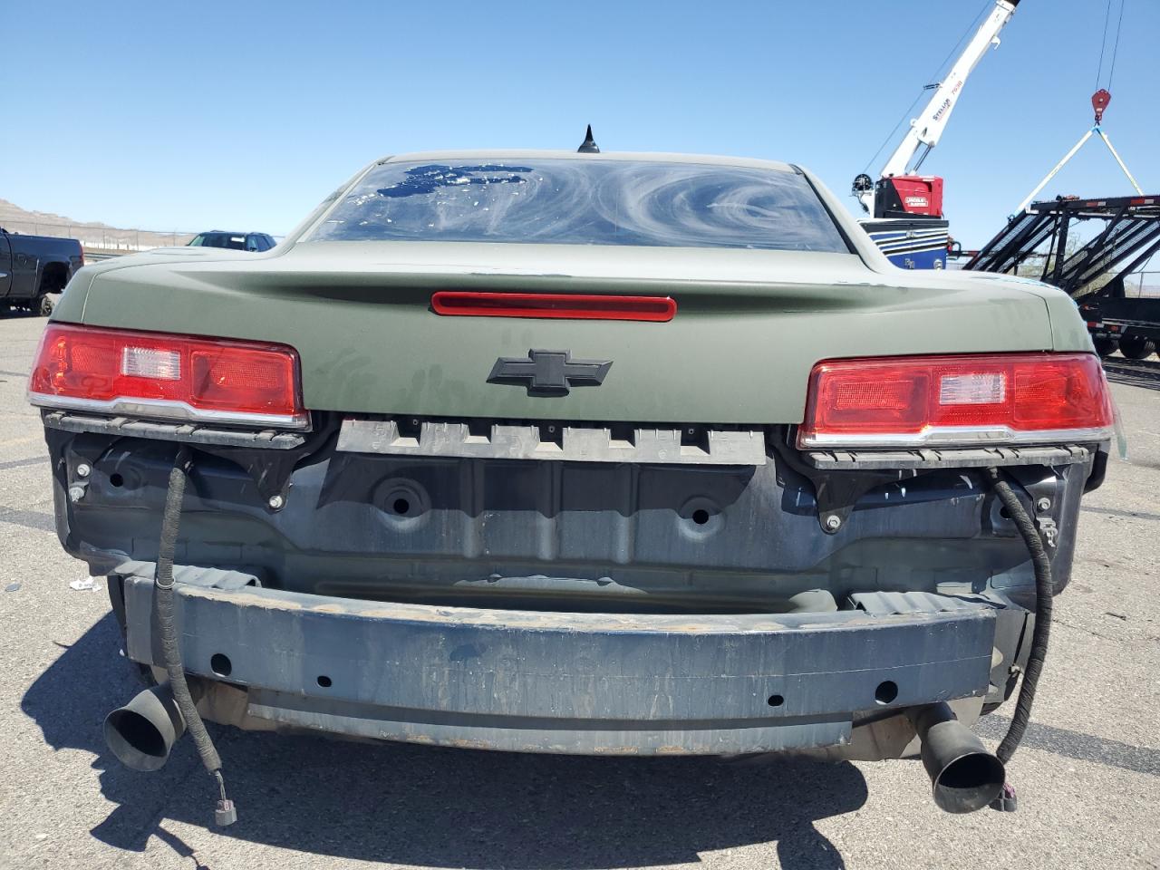 2014 Chevrolet Camaro VIN 2G1FC1E38E9262414 Copart auction photo, rear end damage thumbnail 6