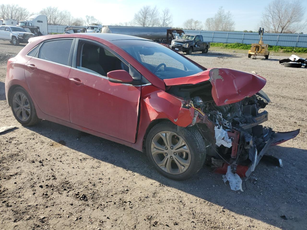 2013 Hyundai Elantra VIN KMHD35LE0DU017517 Copart auction photo, front end / minor dent/scratches damage thumbnail 4