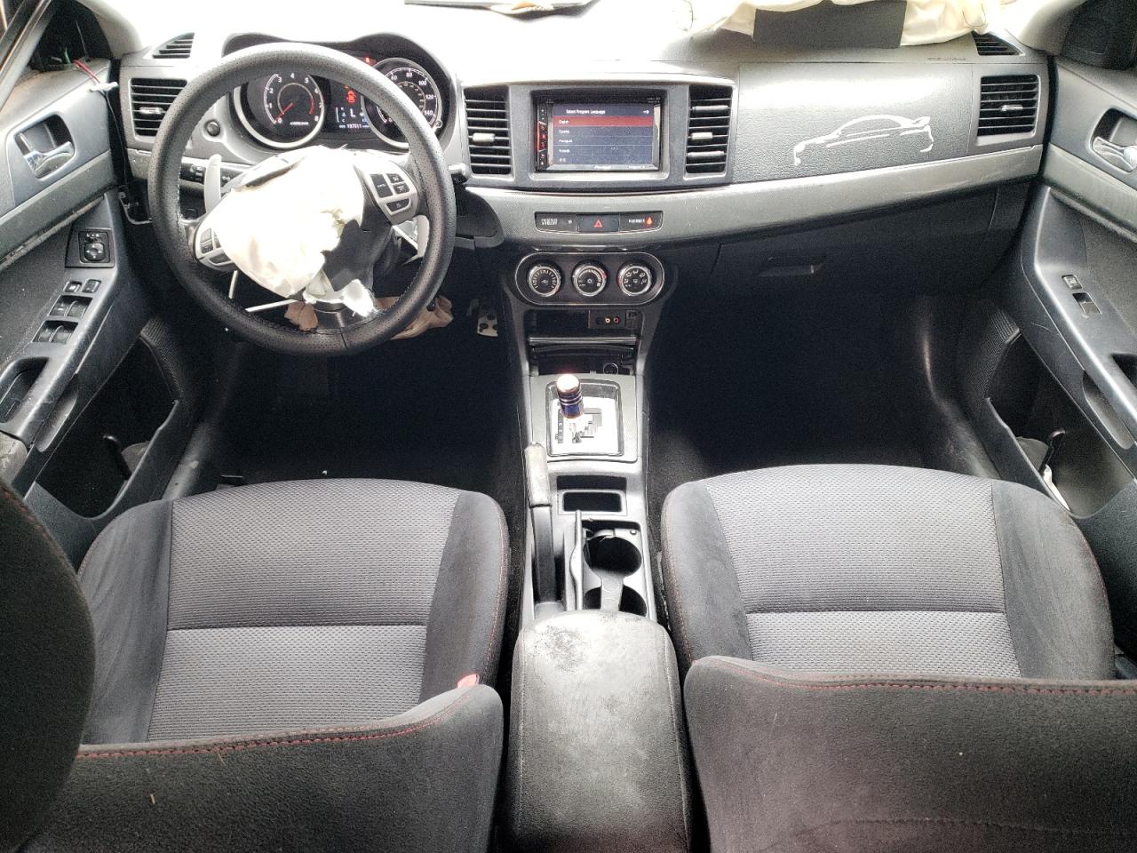 2010 Mitsubishi Lancer VIN JA32U8FW7AU001727 Copart auction photo, front end / side damage thumbnail 8