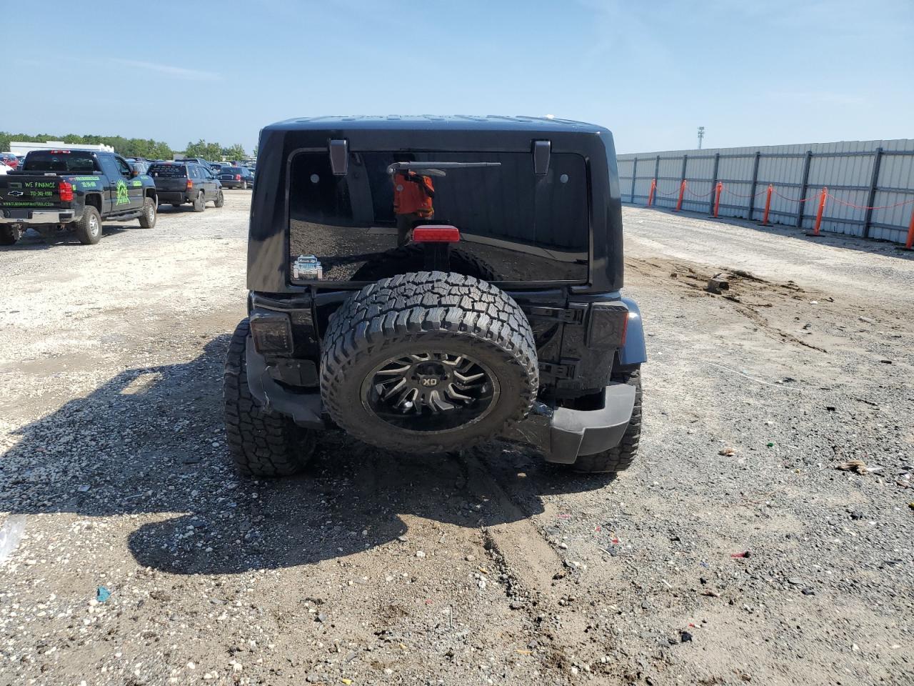 2016 Jeep Wrangler VIN 1C4BJWEG8GL173224 Copart auction photo, rear end / front end damage thumbnail 6