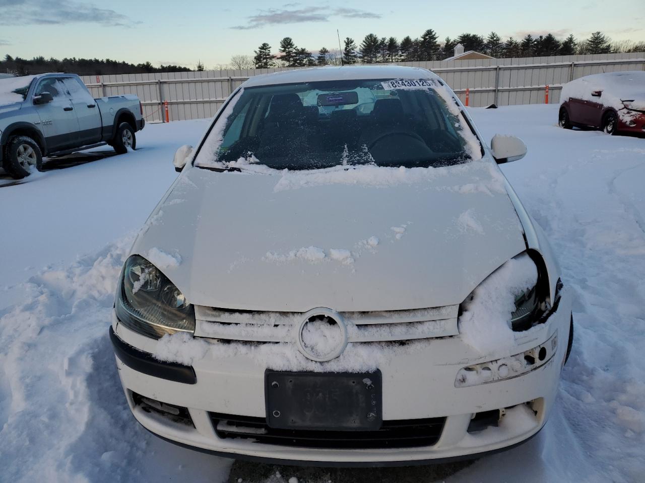 2008 Volkswagen Golf VIN WVWAB71K78W128171 Copart auction photo, front end damage thumbnail 5