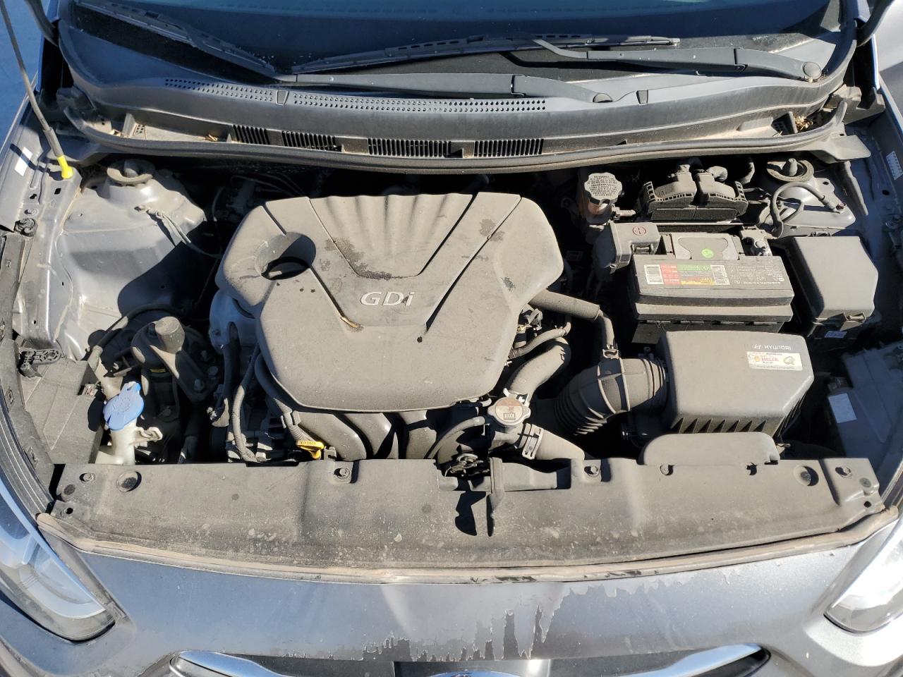 2016 Hyundai Accent VIN KMHCT4AEXGU980843 Copart auction photo, front end / minor dent/scratches damage thumbnail 11