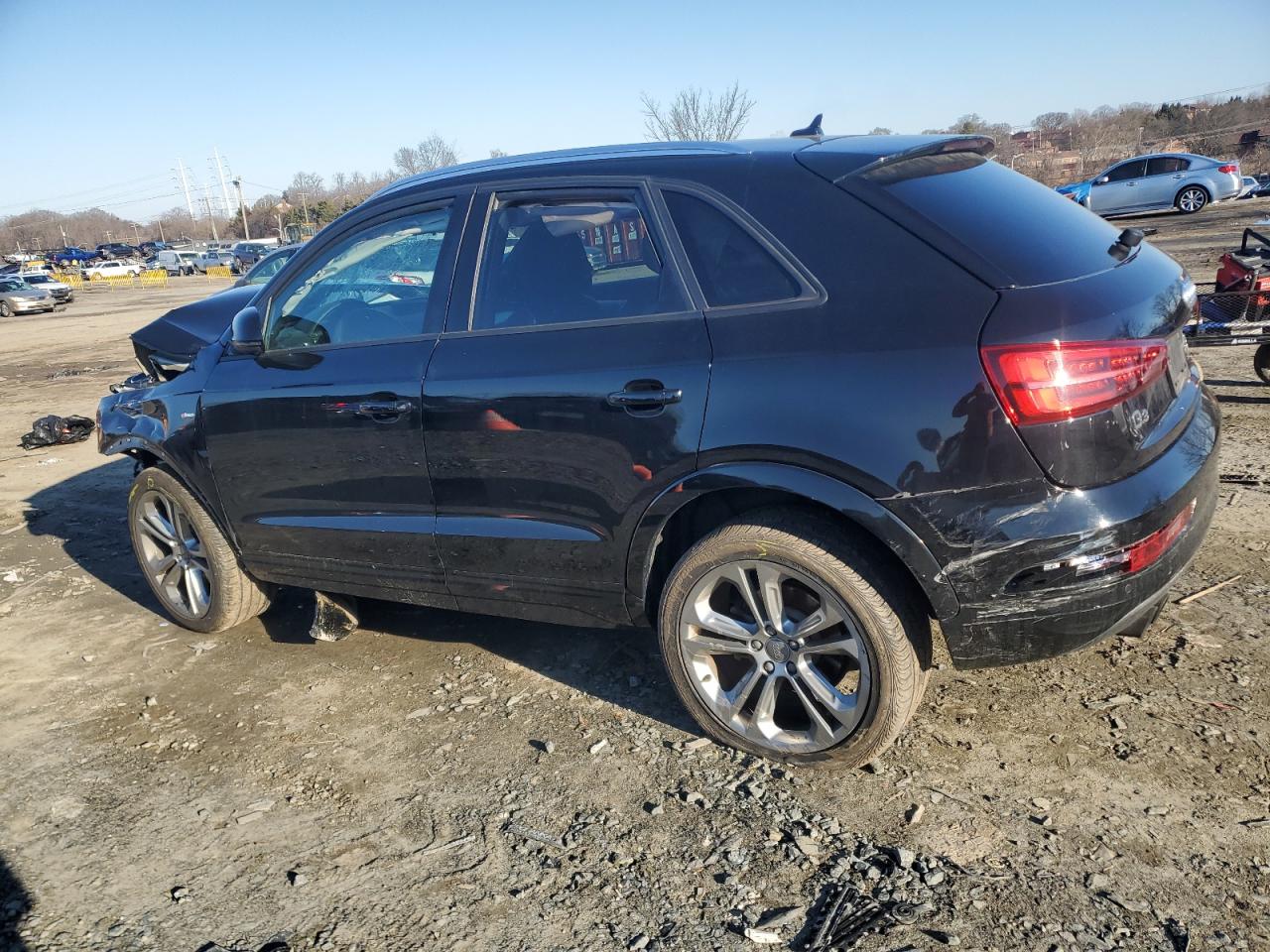 2018 Audi Q3 VIN WA1ECCFS2JR018868 Copart auction photo, front end / rear end damage thumbnail 2