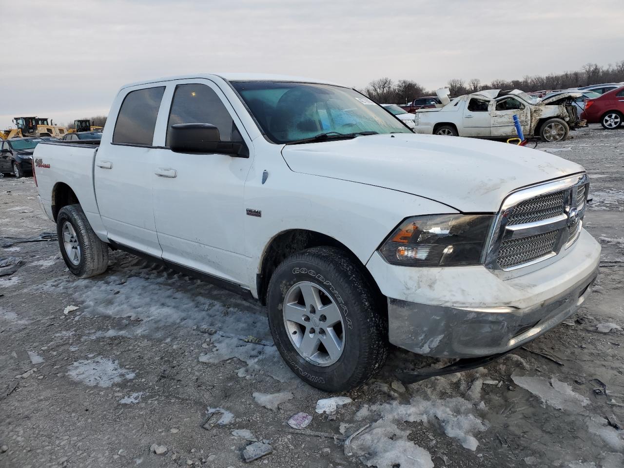 2017 RAM 1500 VIN 1C6RR7LT2HS792056 Copart auction photo, side / front end damage thumbnail 4