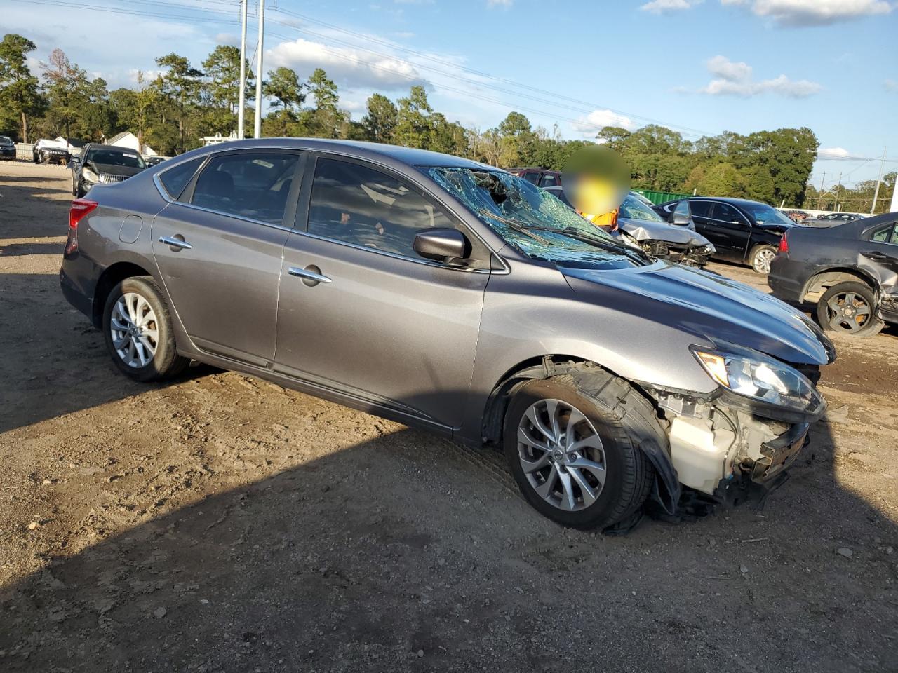 2019 Nissan Sentra VIN 3N1AB7AP6KY274978 Copart auction photo, front end / side damage thumbnail 4
