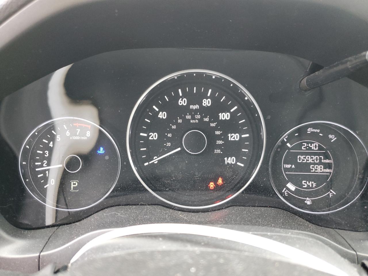 2019 Honda HR-V VIN 3CZRU6H12KG732294 Copart auction photo, front end damage thumbnail 9