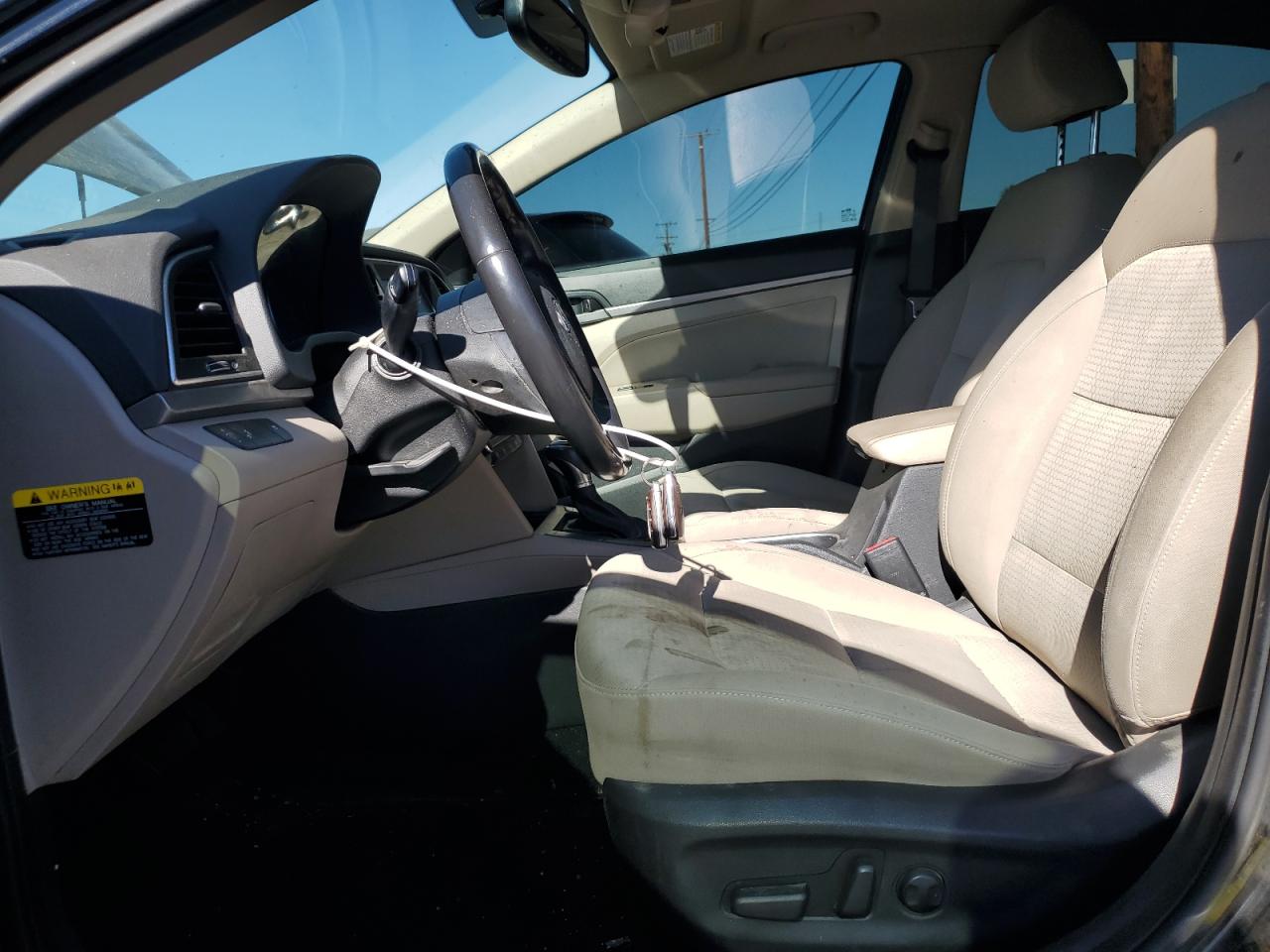 2017 Hyundai Elantra VIN KMHD84LF7HU284616 Copart auction photo, side damage thumbnail 7