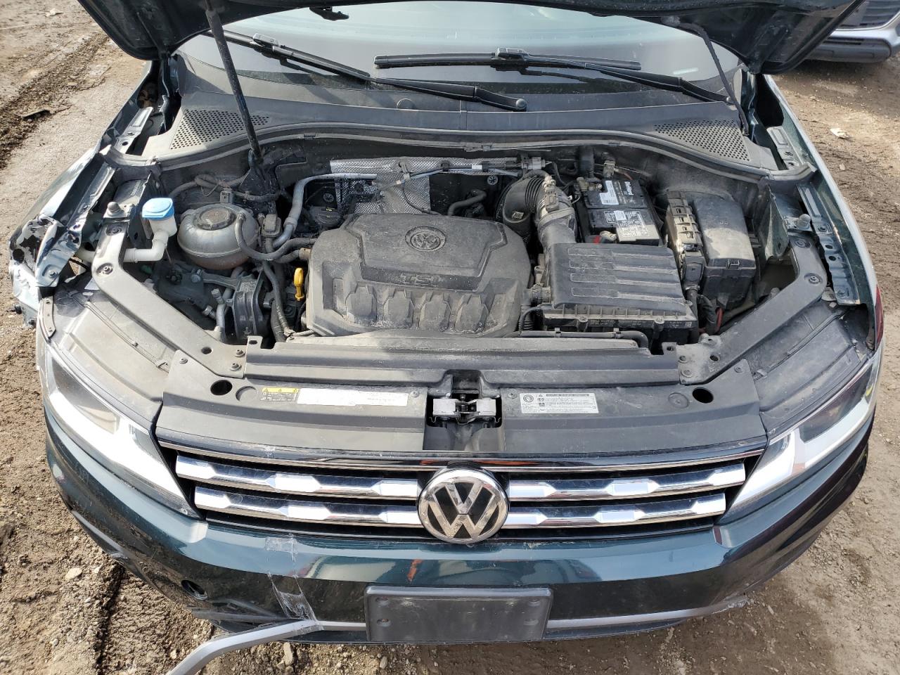 2019 Volkswagen Tiguan VIN 3VV2B7AXXKM107923 Copart auction photo, undercarriage / front end damage thumbnail 11