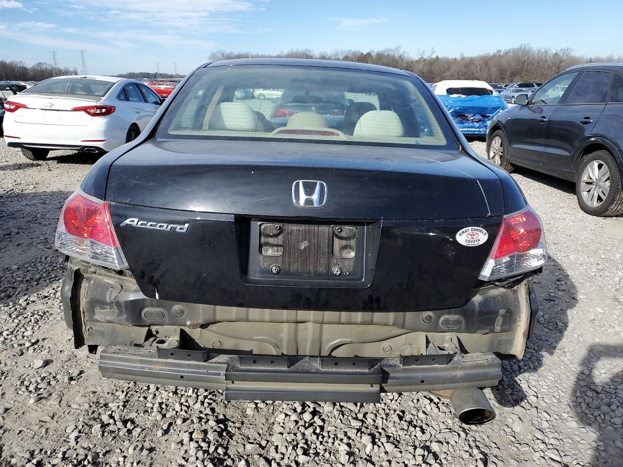 2010 Honda Accord VIN 1HGCP2F42AA018964 Copart auction photo, front end / rear end damage thumbnail 6