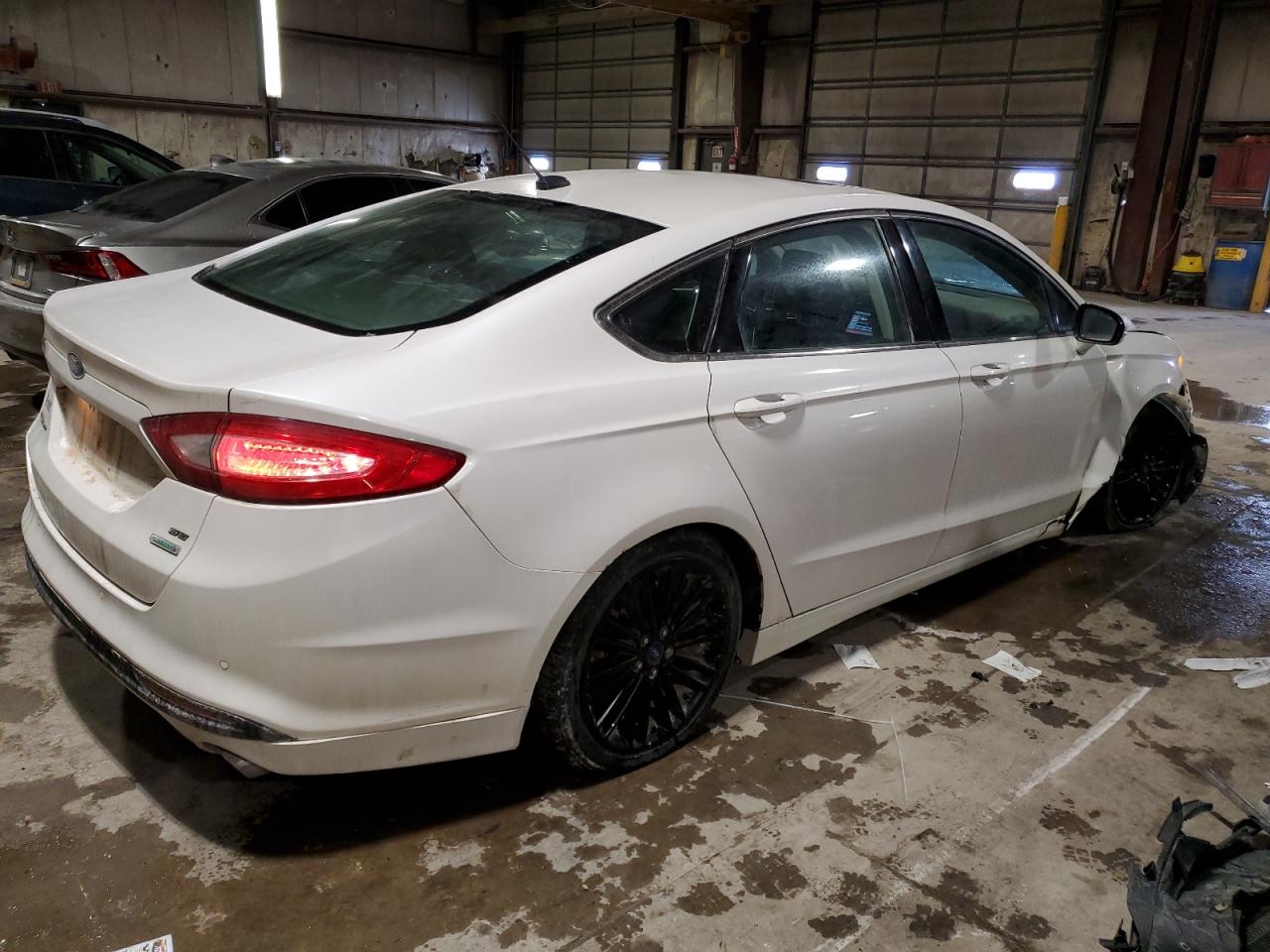 2015 Ford Fusion VIN 3FA6P0HD2FR188015 Copart auction photo, front end / undercarriage damage thumbnail 3