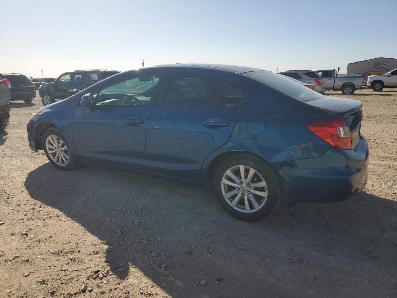 2012 Honda Civic VIN 2HGFB2F89CH585482 Copart auction photo, all over damage thumbnail 2
