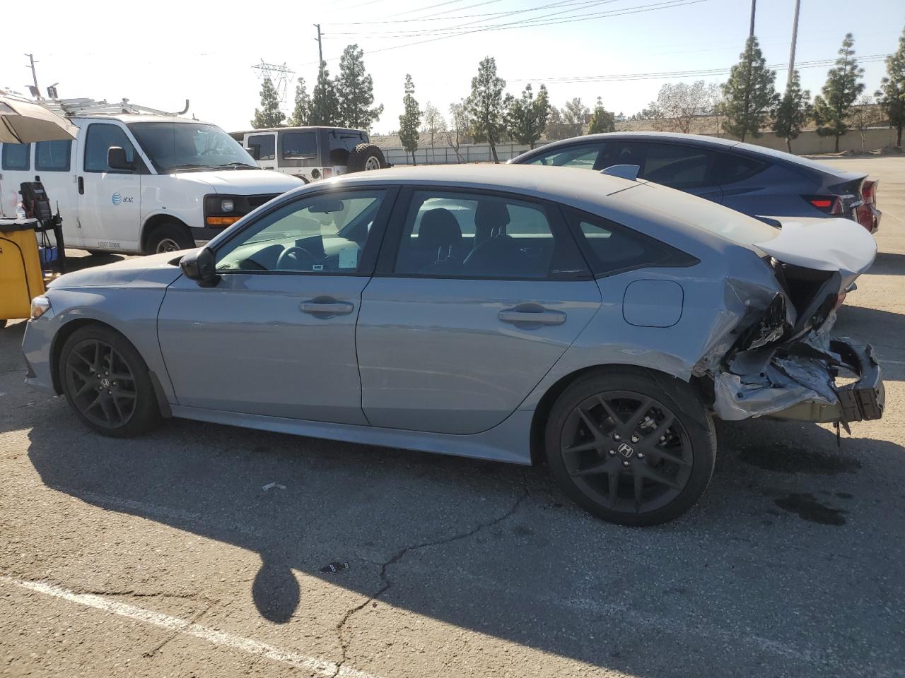 2024 Honda Civic VIN 2HGFE2F58RH580408 Copart auction photo, rear end / front end damage thumbnail 2