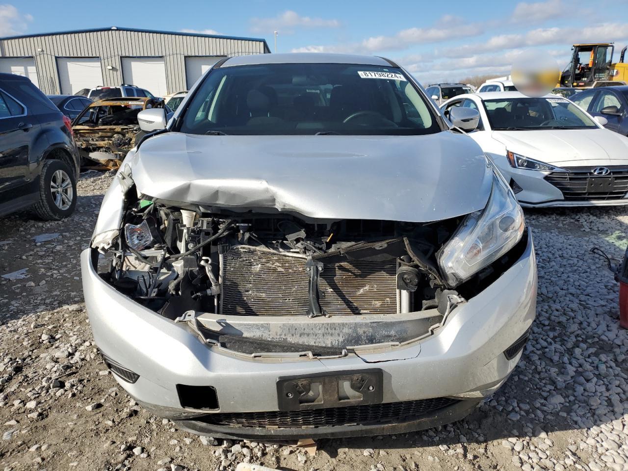 2017 Nissan Murano VIN 5N1AZ2MH3HN164861 Copart auction photo, front end damage thumbnail 5