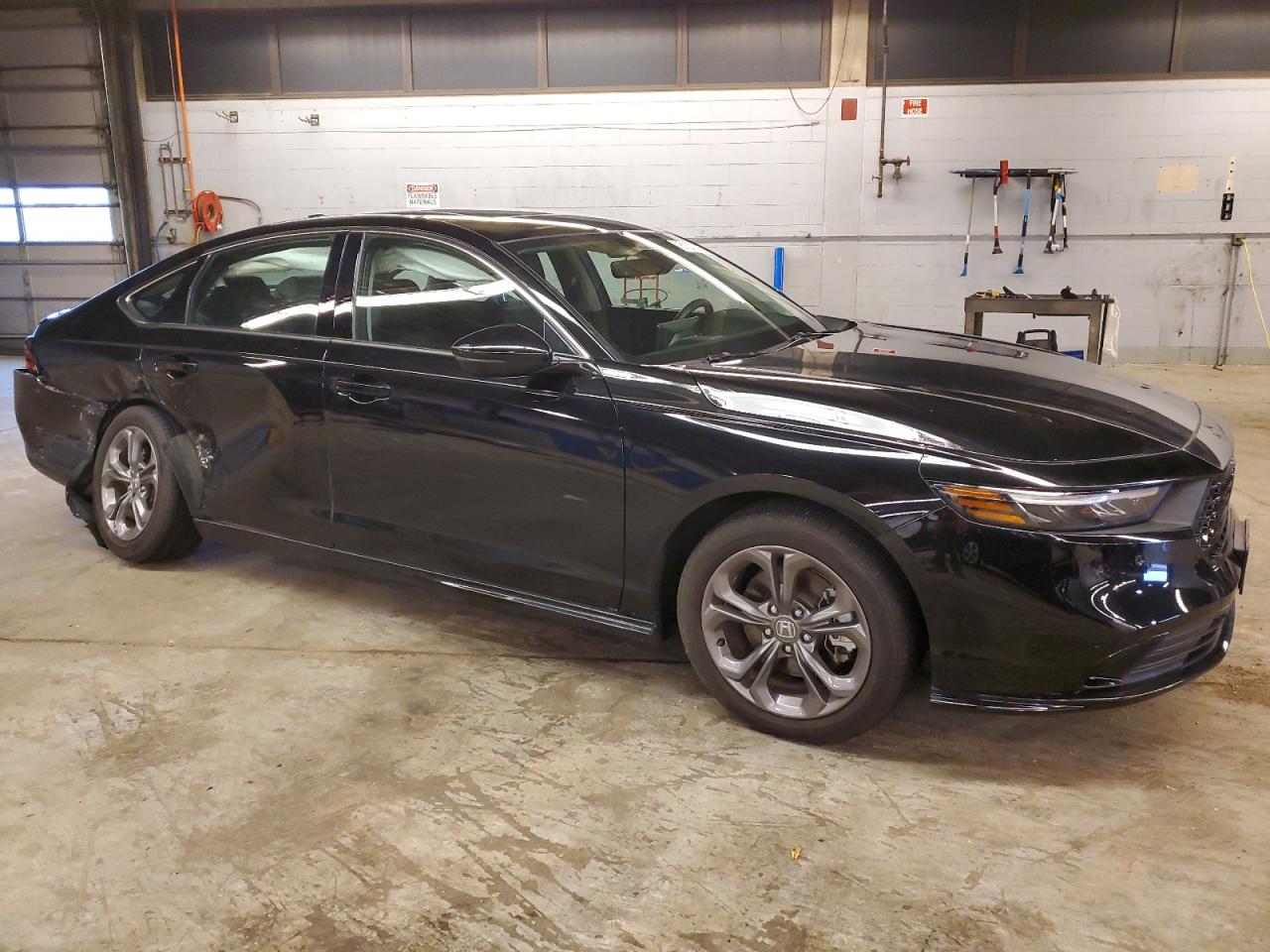 2023 Honda Accord VIN 1HGCY2F64PA035451 Copart auction photo, side / mechanical damage thumbnail 4