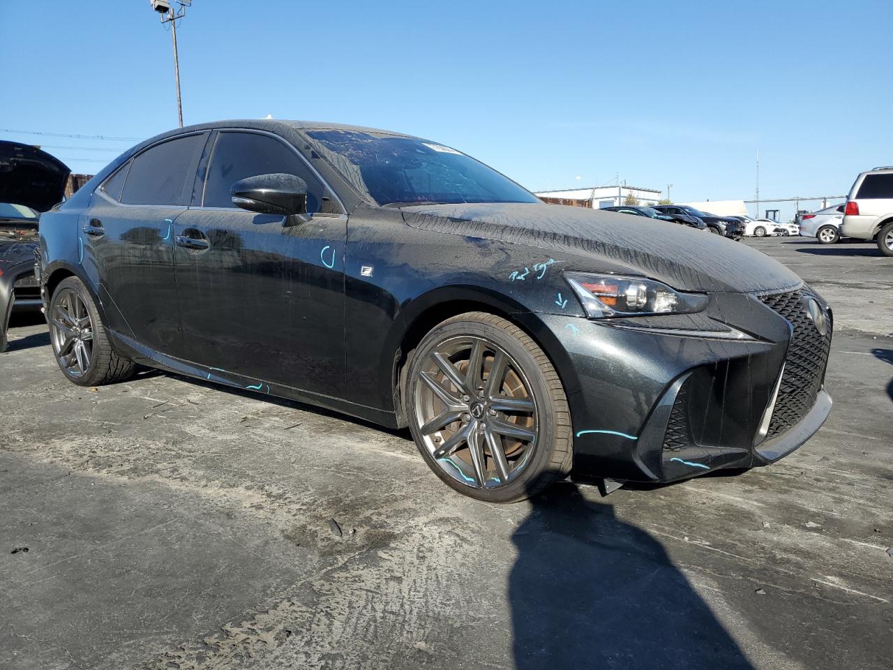 2017 Lexus IS VIN JTHBA1D29H5046138 Copart auction photo, rear end damage thumbnail 4