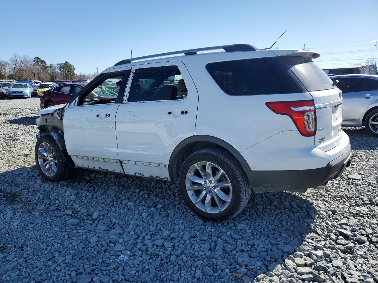2014 Ford Explorer VIN 1FM5K8D86EGC44552 Copart auction photo, front end / side damage thumbnail 2