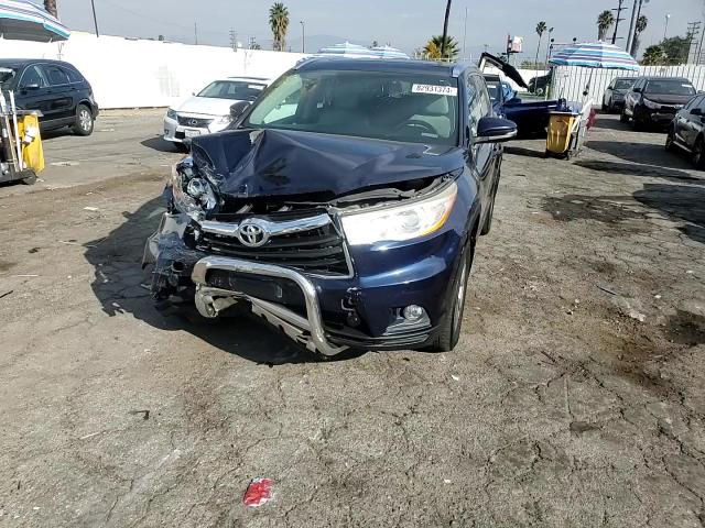 2014 Toyota Highlander VIN 5TDJKRFH5ES042121 Copart auction photo, front end damage thumbnail 12
