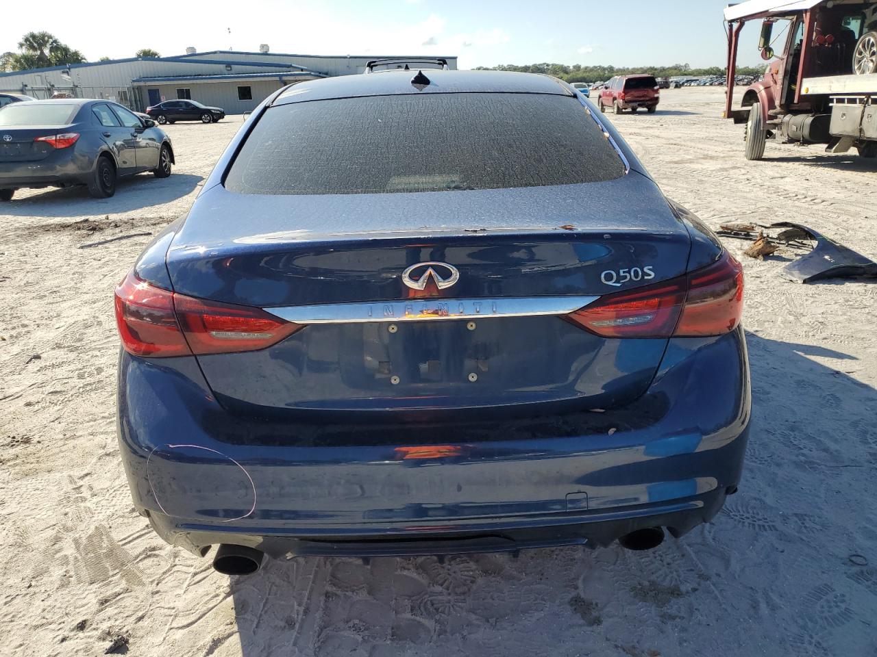 2018 Infiniti Q50 VIN JN1EV7AP5JM591208 Copart auction photo, front end / minor dent/scratches damage thumbnail 6