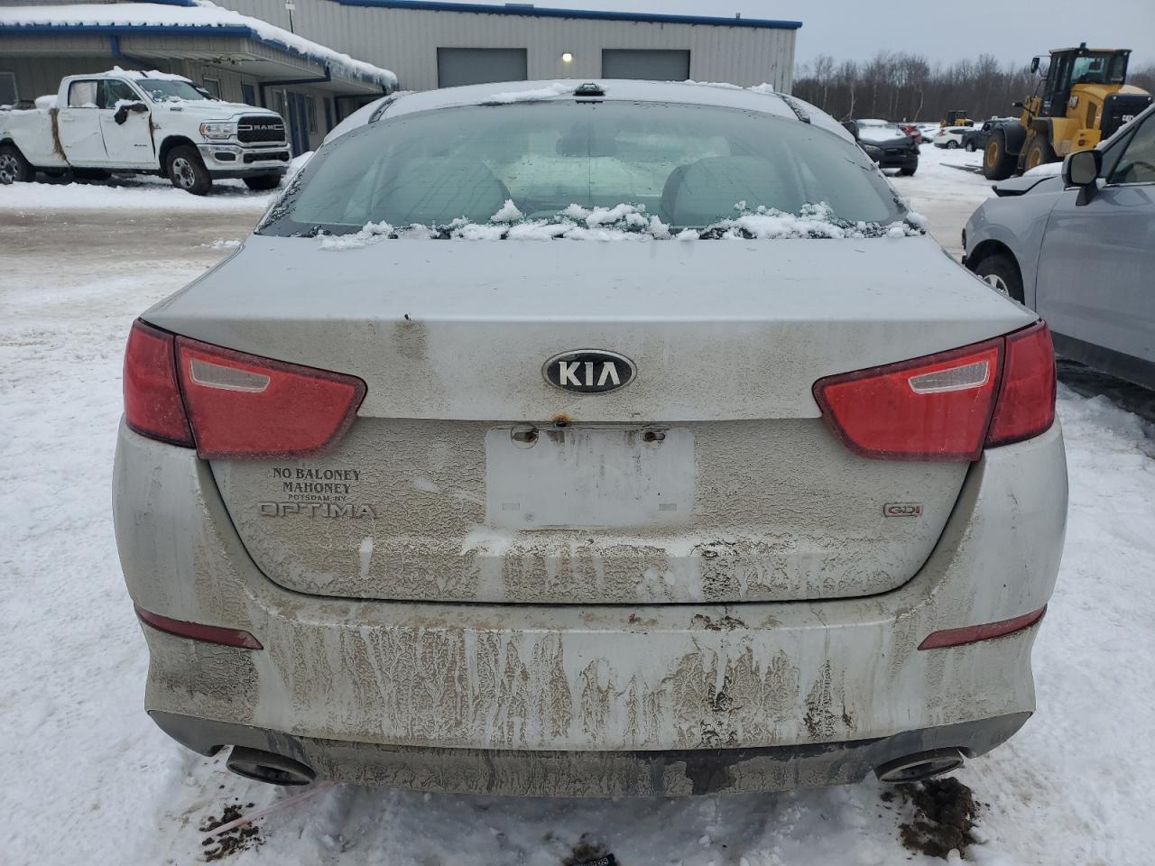 2014 KIA Optima VIN 5XXGM4A73EG335796 Copart auction photo, front end damage thumbnail 6