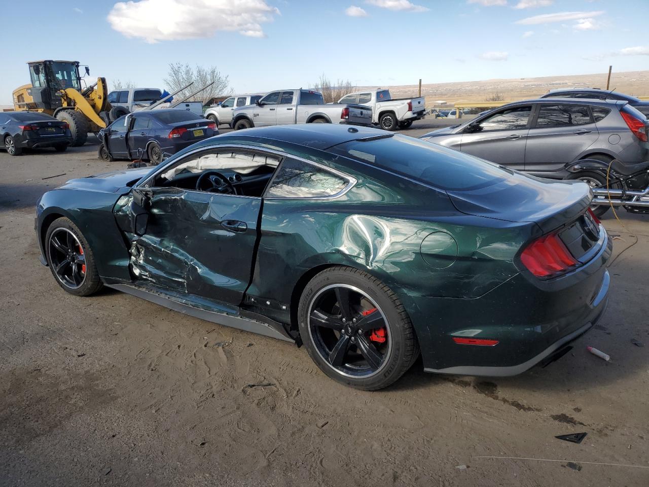2019 Ford Mustang VIN 1FA6P8K01K5504070 Copart auction photo, side damage thumbnail 2