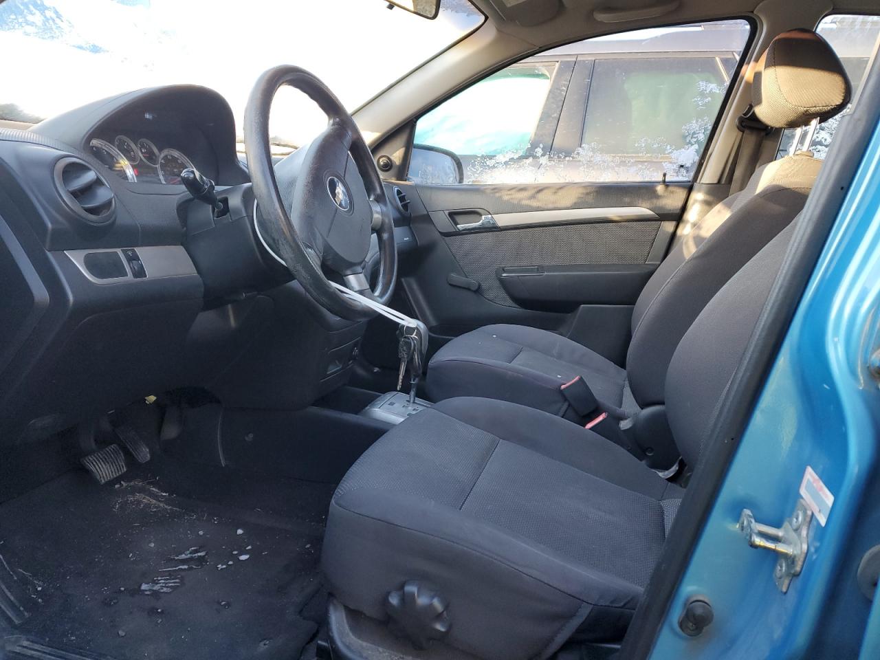 2007 Chevrolet Aveo VIN KL1TD56647B145607 Copart auction photo, front end / side damage thumbnail 7