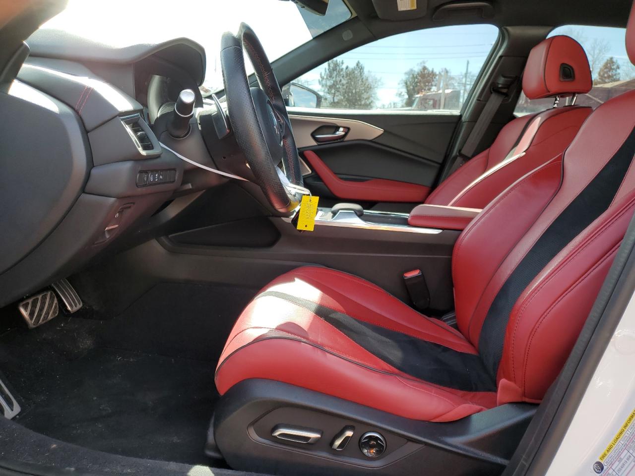 2022 Acura TLX VIN 19UUB6F53NA002345 Copart auction photo, front end / side damage thumbnail 7