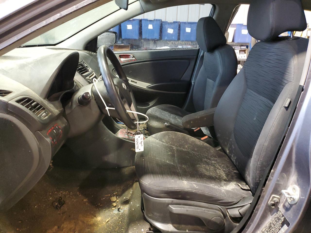 2017 Hyundai Accent VIN KMHCT5AE4HU337718 Copart auction photo, all over damage thumbnail 7