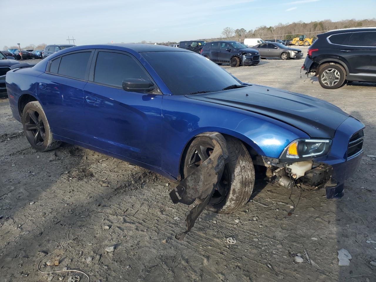 2014 Dodge Charger VIN 2C3CDXAT6EH234962 Copart auction photo, all over damage thumbnail 4